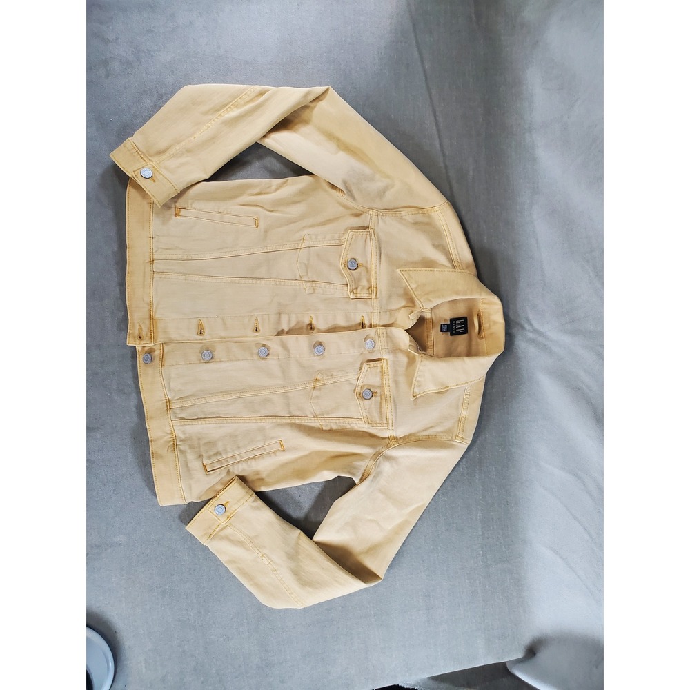 GAP Denim Women Yellow Trucker Jacket NWT Size L 542310-00-1-0003 - Picture 12 of 12